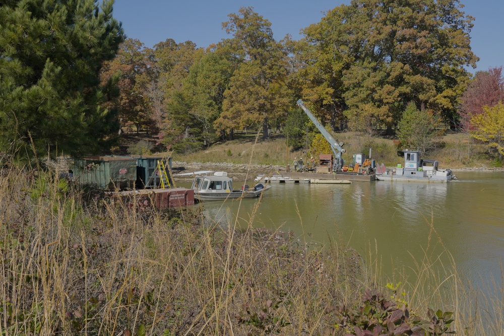 USACE Launches Barges at Claytor Lake in Wake of Hurricane Helene