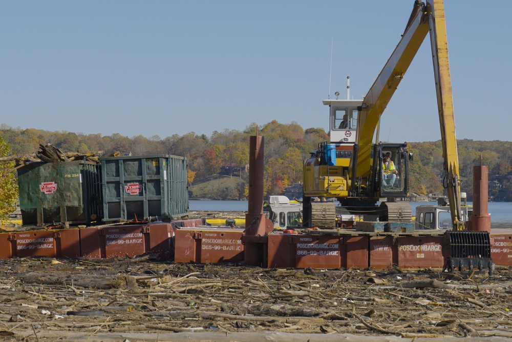 USACE Launches Barges at Claytor Lake in Wake of Hurricane Helene