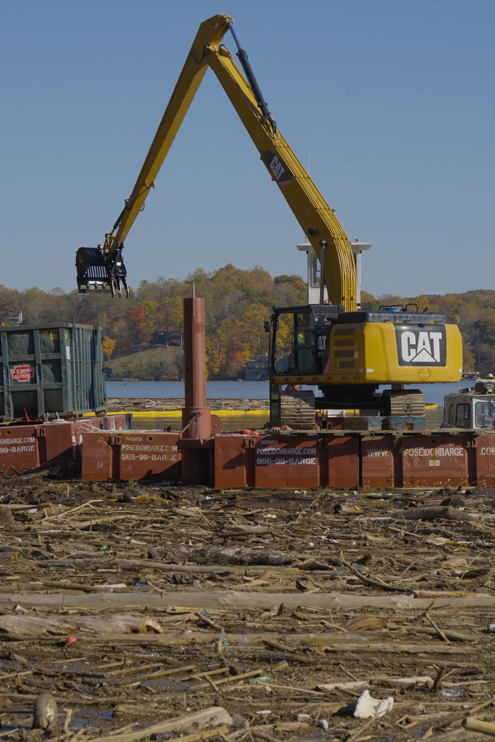 USACE Launches Barges at Claytor Lake in Wake of Hurricane Helene