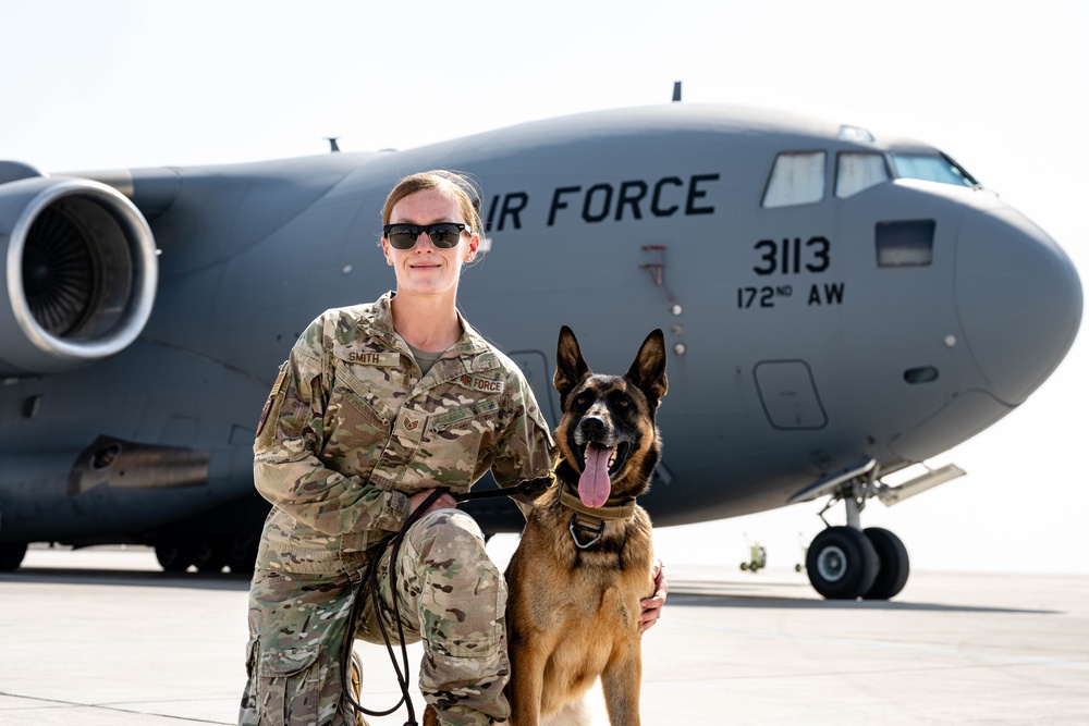 Military Working Dog Handler Portraits