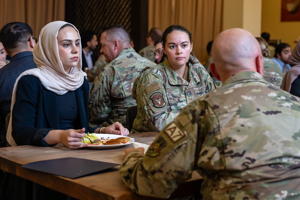 Middle Eastern and North African Staffers Association visits 379th AEW