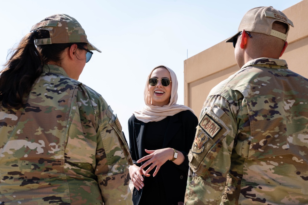 Middle Eastern and North African Staffers Association visits 379th AEW