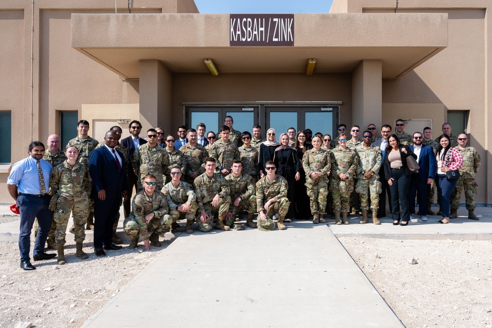 Middle Eastern and North African Staffers Association visits 379th AEW