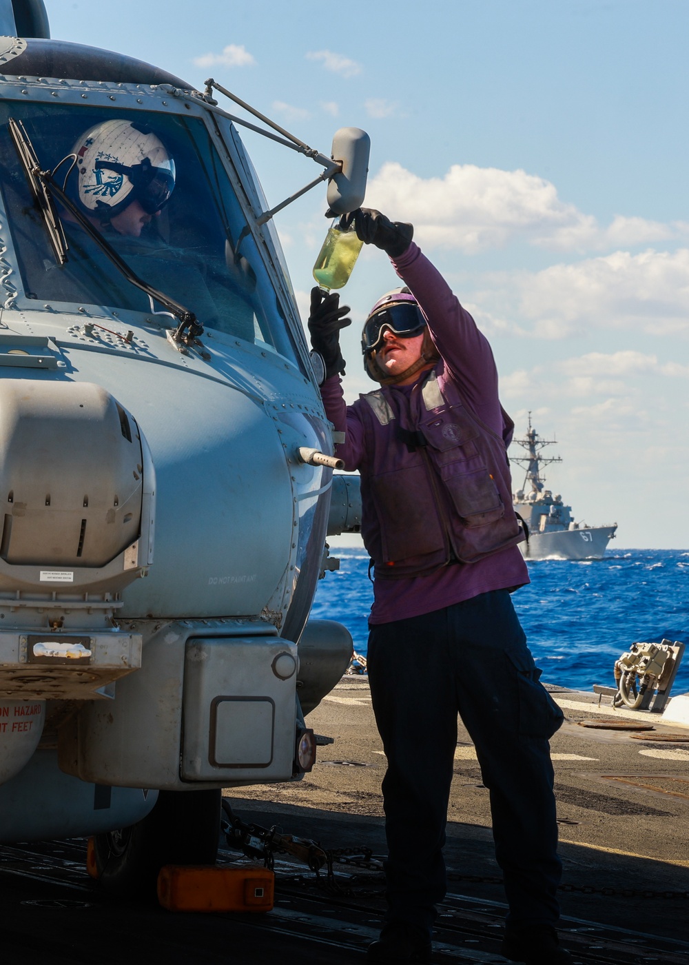 Vertical Replenishment-at-Sea with the USS Bulkeley and HSM-79 Griffins