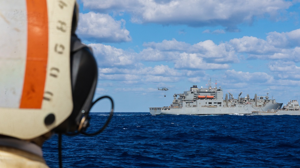 Vertical Replenishment-at-Sea with the USS Bulkeley and HSM-79 Griffins