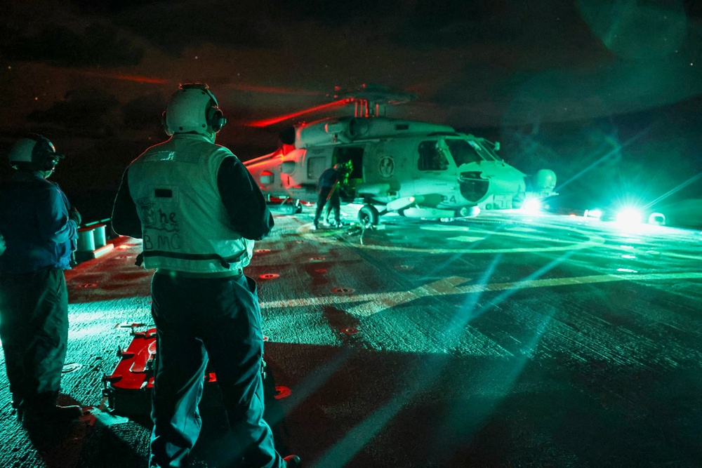 USS Arleigh Burke Flight Operations