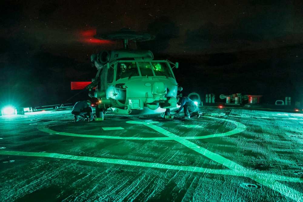 USS Arleigh Burke Flight Operations