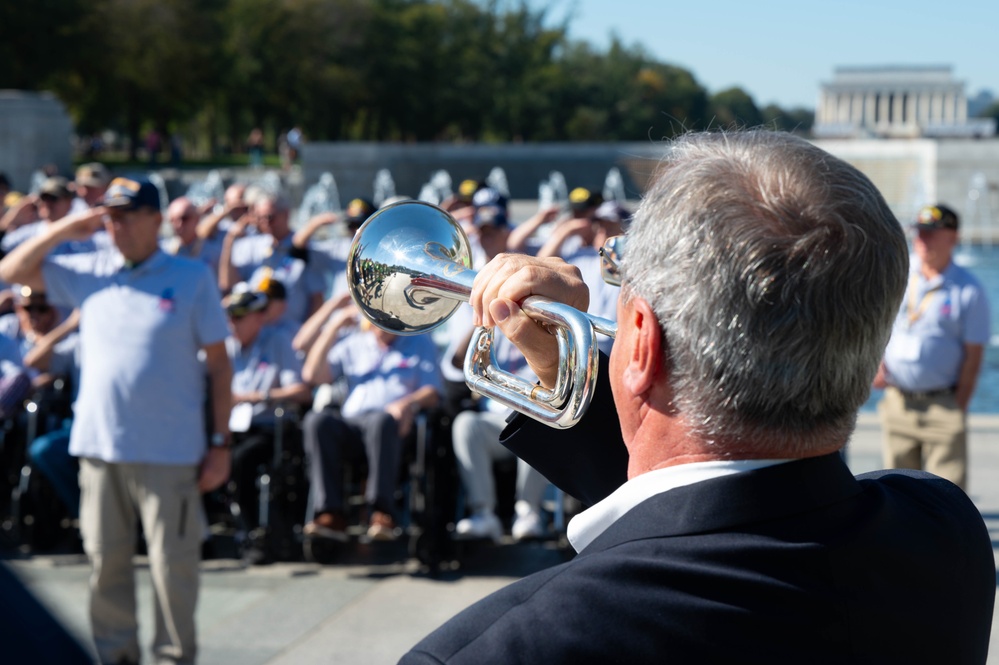 Joint Service Color Guard presents colors to wartime veterans