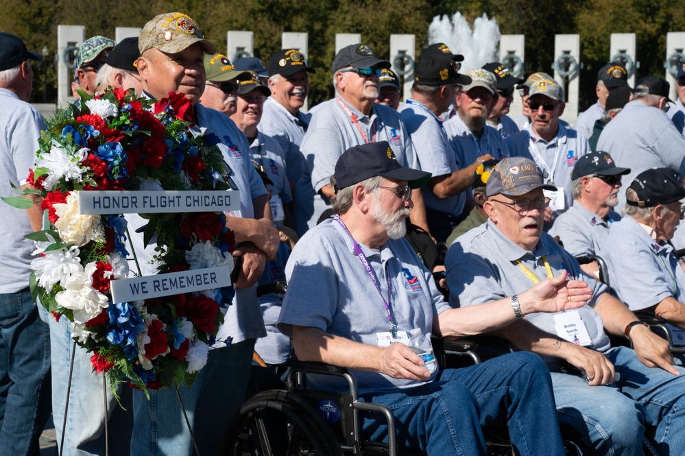 Joint Service Color Guard presents colors to wartime veterans