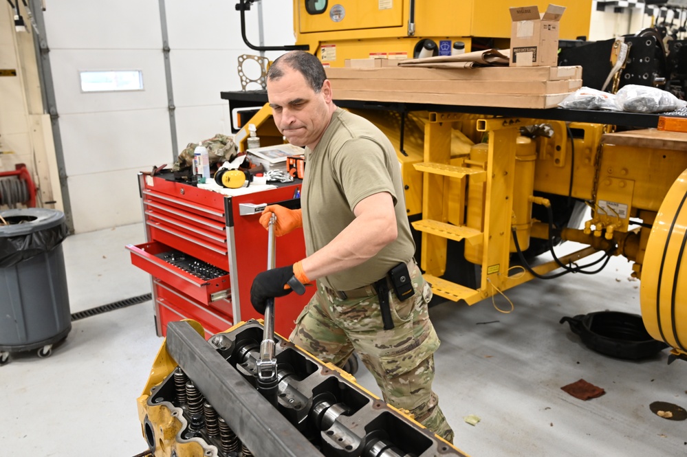 119th LRS  Replacing Snowblower Engine