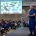 Commandant and Master Chief Petty Officer of the Coast Guard discuss service culture with crews in the greater Miami area