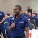 Commandant and Master Chief Petty Officer of the Coast Guard discuss service culture with crews in the greater Miami area