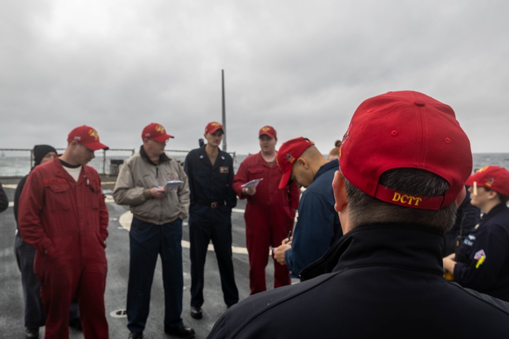 USS Stout Conduct Damage Control Training