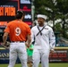 USS George H.W. Bush (CVN 77) Attends Norfolk Tides Baseball Game