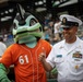 USS George H.W. Bush (CVN 77) Attends Norfolk Tides Baseball Game