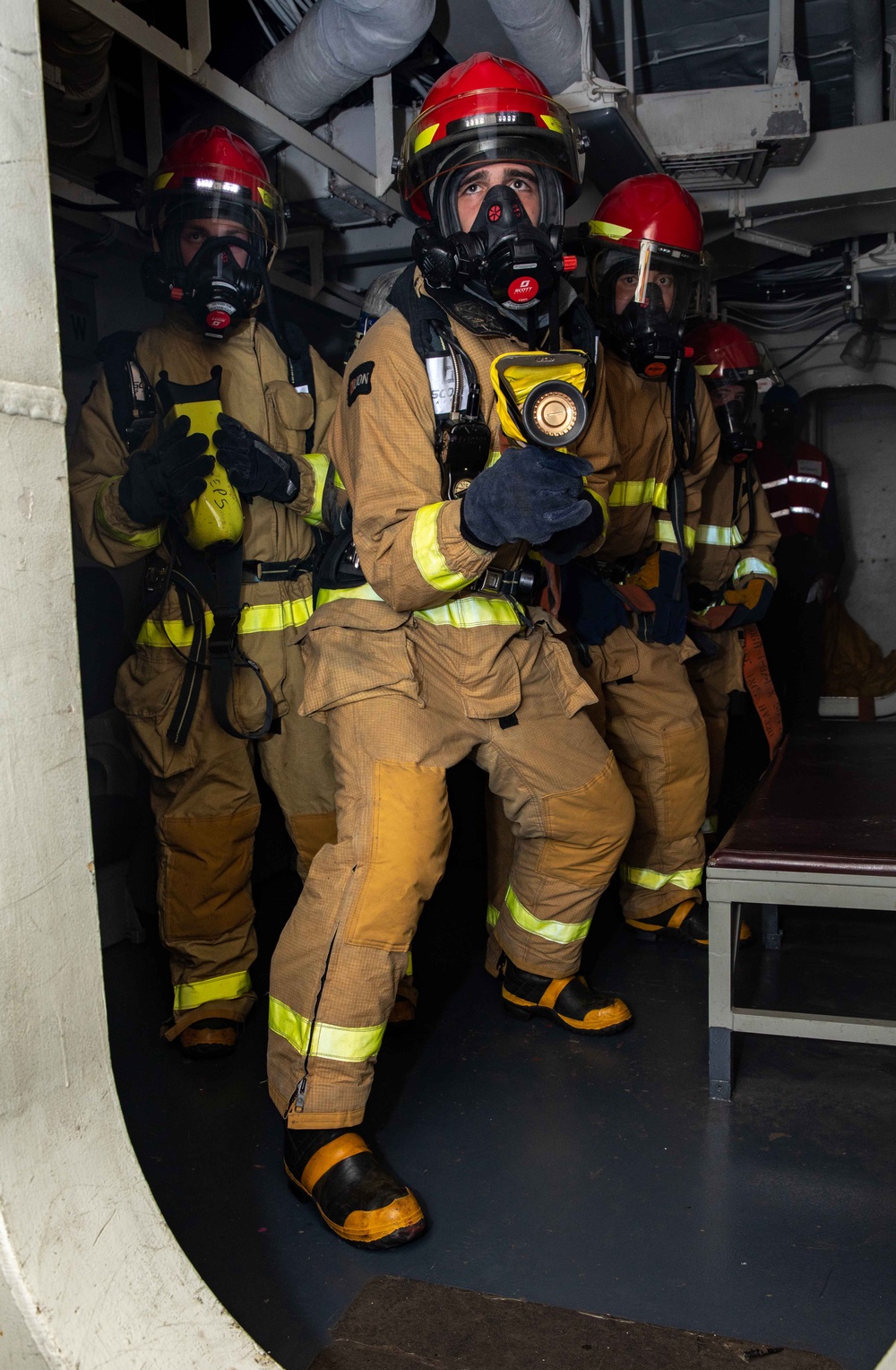 USS George H.W. Bush (CVN 77) Damage Control Drill