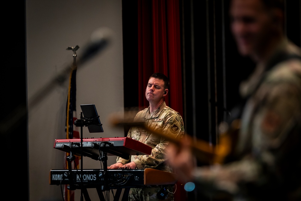 Band of the West performs during Red Ribbon Week