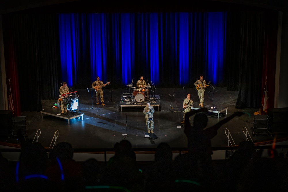 Band of the West performs during Red Ribbon Week