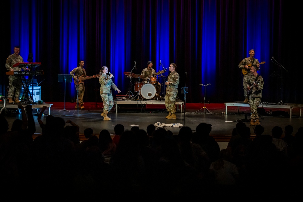 Band of the West performs during Red Ribbon Week