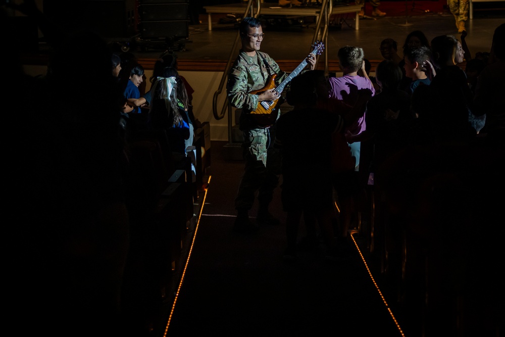 Band of the West performs during Red Ribbon Week