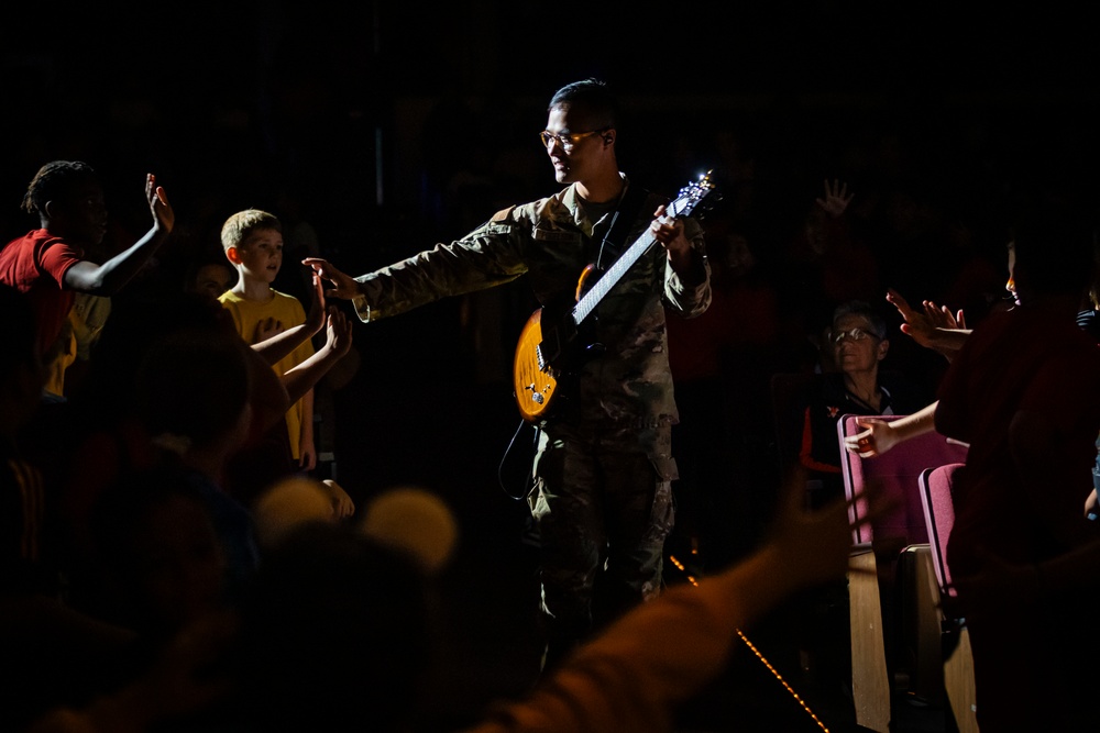 Band of the West performs during Red Ribbon Week