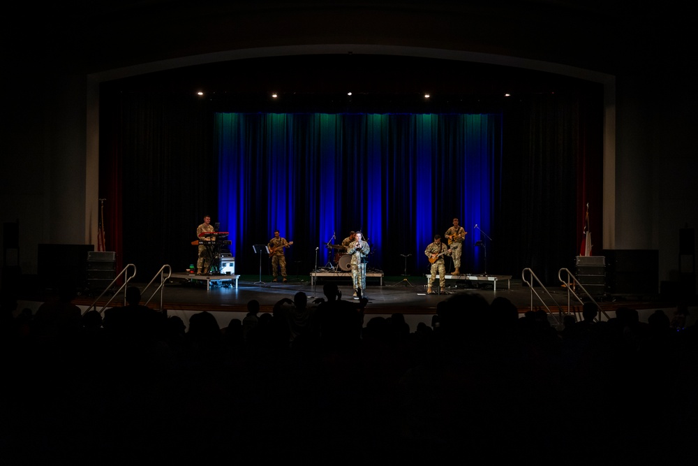 Band of the West performs during Red Ribbon Week