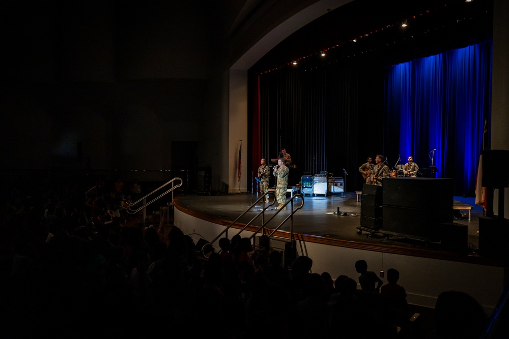 Band of the West performs during Red Ribbon Week