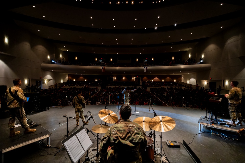 Band of the West performs during Red Ribbon Week