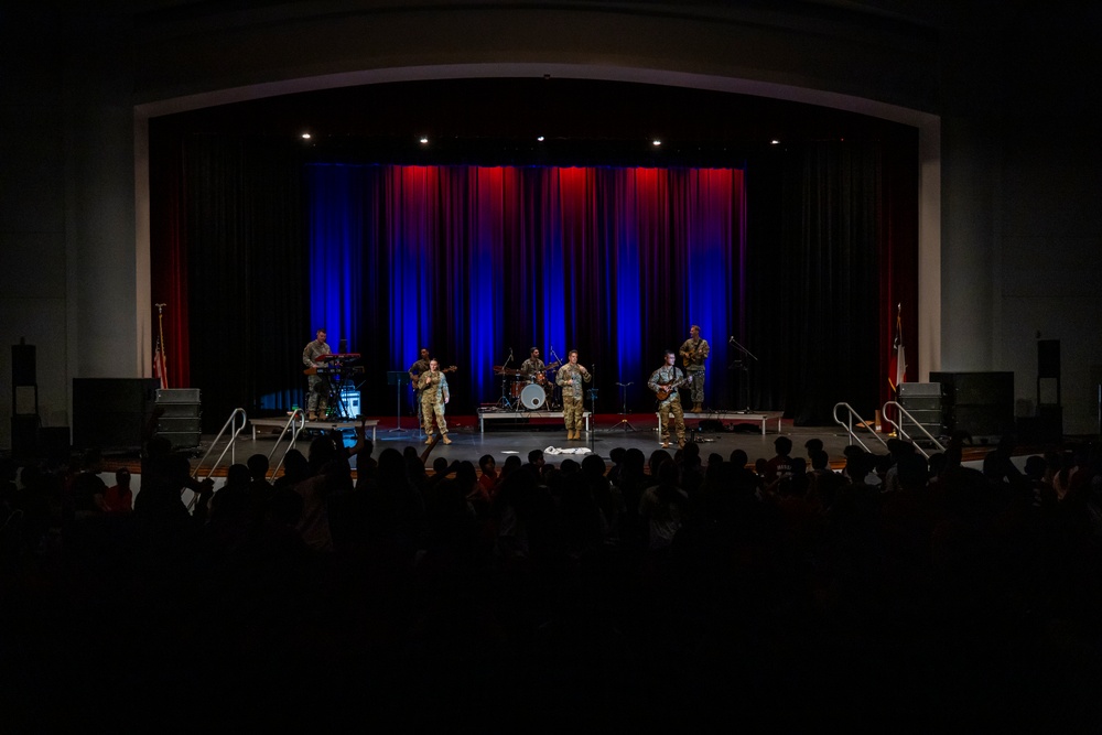 Band of the West performs during Red Ribbon Week