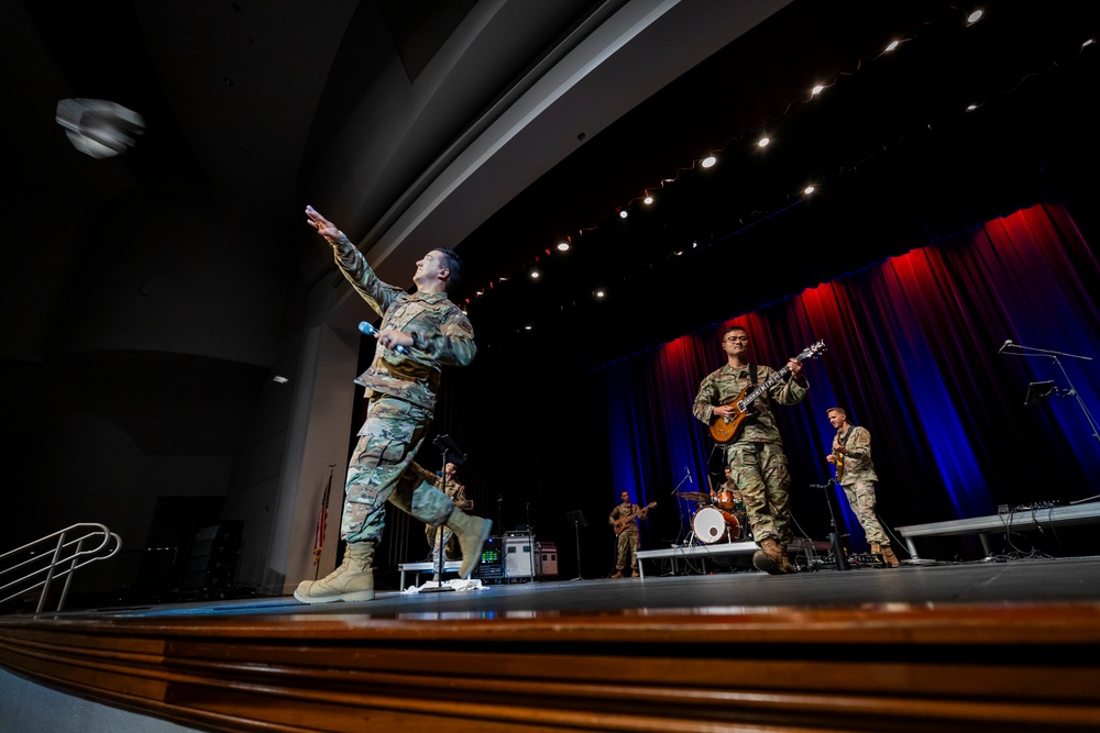 Band of the West performs during Red Ribbon Week