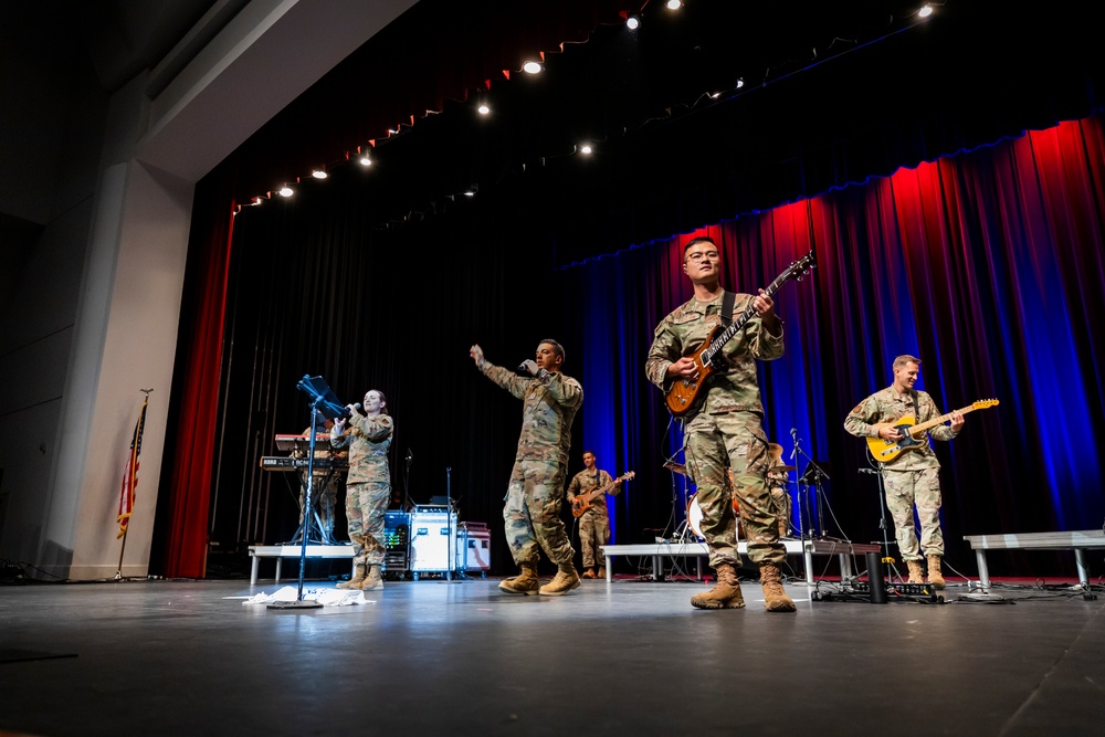 Band of the West performs during Red Ribbon Week