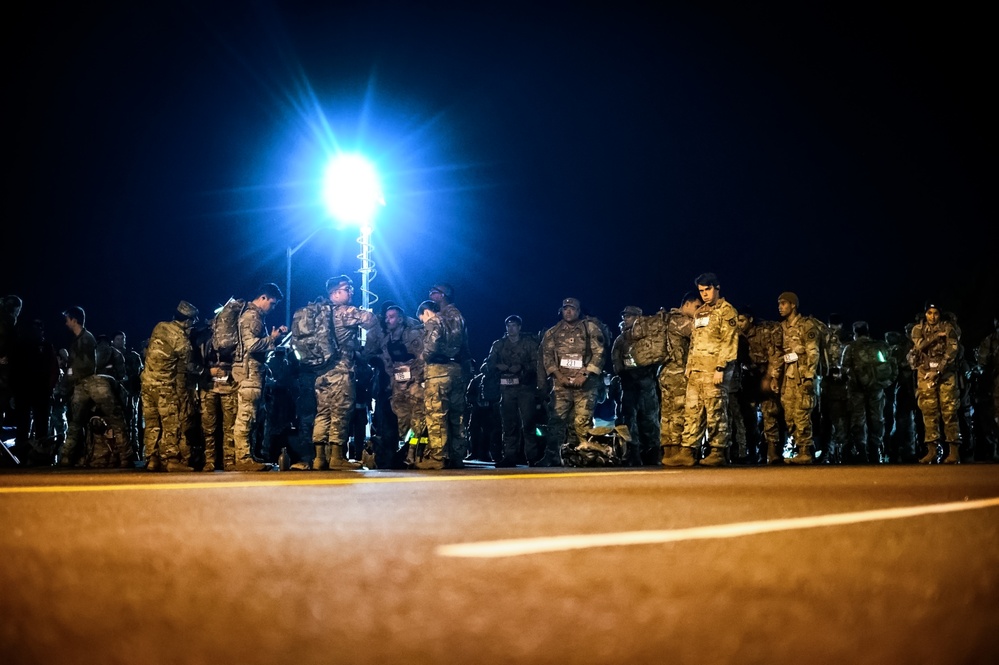 Norwegian Foot March held at zero dark thirty