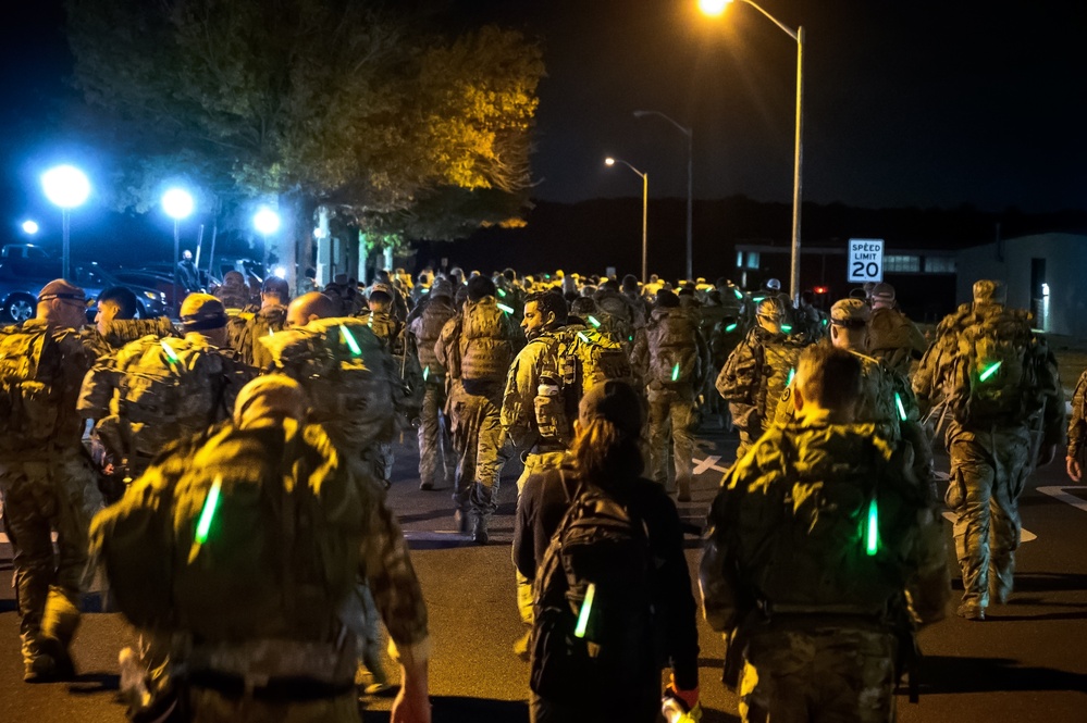 Norwegian Foot March held at zero dark thirty