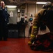 USS Gerald R. Ford (CVN 78) Damage Controlmen Demonstrate Firefighting Equpment to Reporters