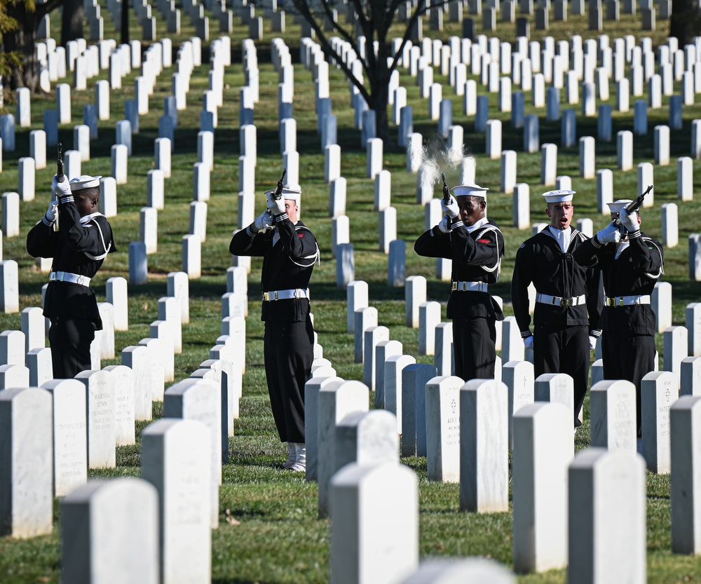 Funeral for U.S. Navy Fireman 3rd Class Harry R. Holmes