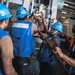 USS George Washington conducts replenishment-at-sea with USNS Cesar Chavez