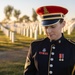 U.S. Army Staff Sgt. Rebecca McFarland honors grandfather at Arlington National Cemetery