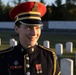 U.S. Army Staff Sgt. Rebecca McFarland honors grandfather at Arlington National Cemetery