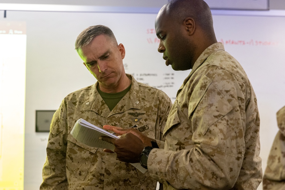 11th MEU Leaders provide guidance during WTI 1-25