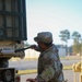 Sustainment Soldiers Conduct preventative maintenance check on M1087 Expandable Van Shelter