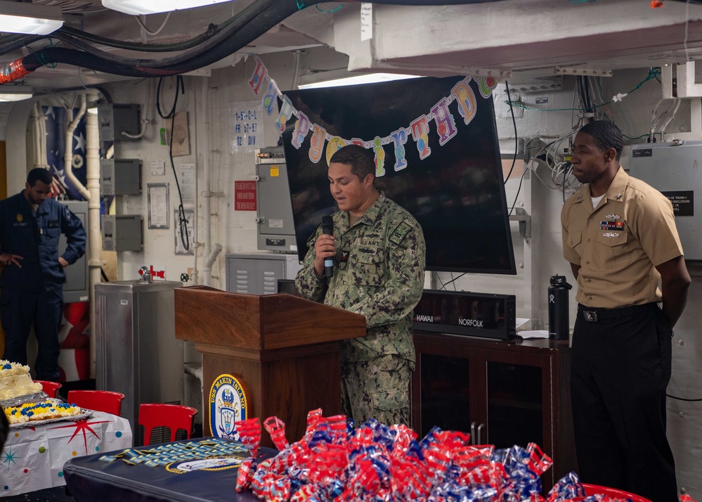 USS Makin Island Birthday Celebration