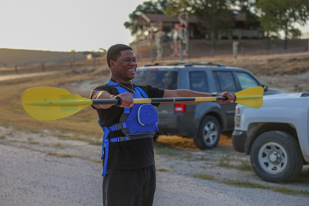 HHC, 89th MP Bde. Spiritual Fitness Kayak Event