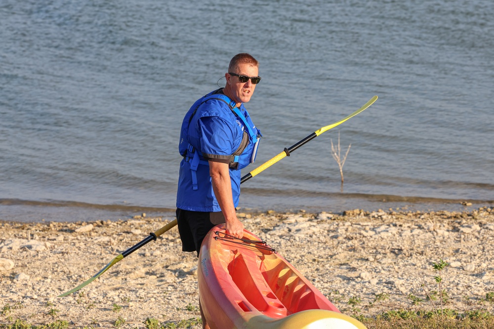 HHC, 89th MP Bde. Spiritual Fitness Kayak Event