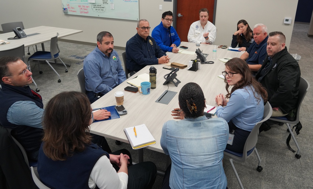 FEMA and SBA Associate Administrators visits Greenville's Emergency Operations Center