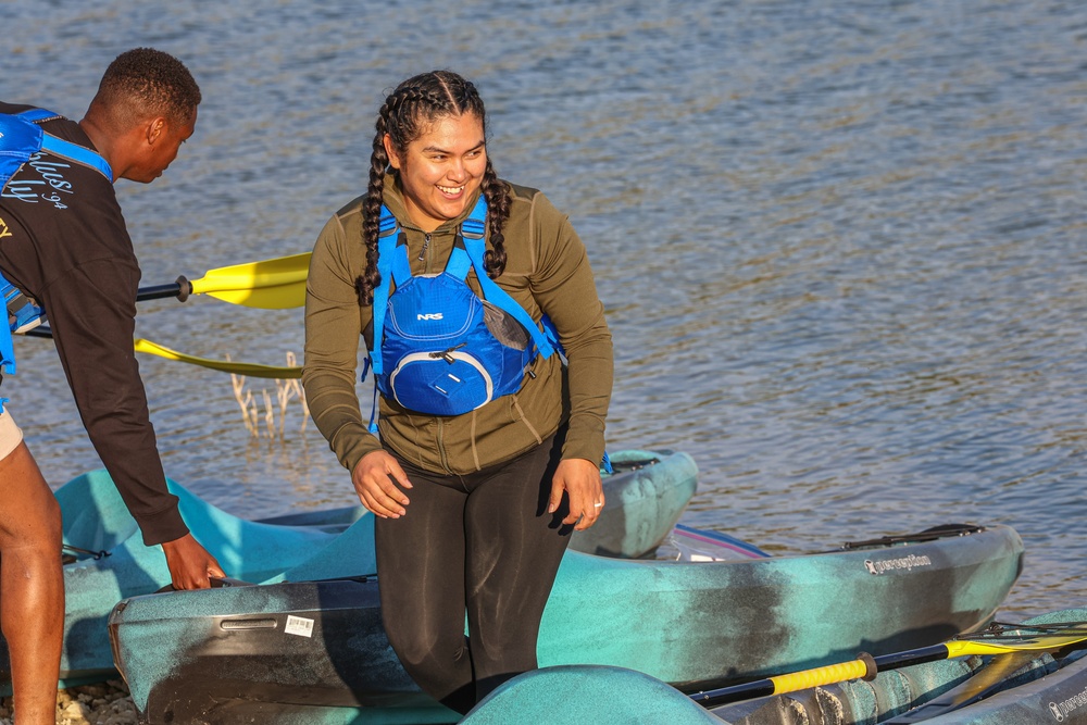 HHC, 89th MP Bde. Spiritual Fitness Kayak Event