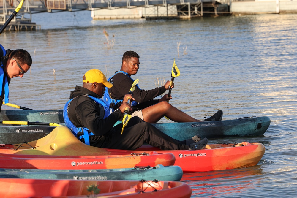 HHC, 89th MP Bde. Spiritual Fitness Kayak Event