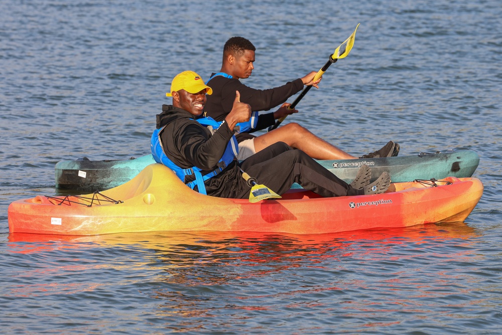 HHC, 89th MP Bde. Spiritual Fitness Kayak Event