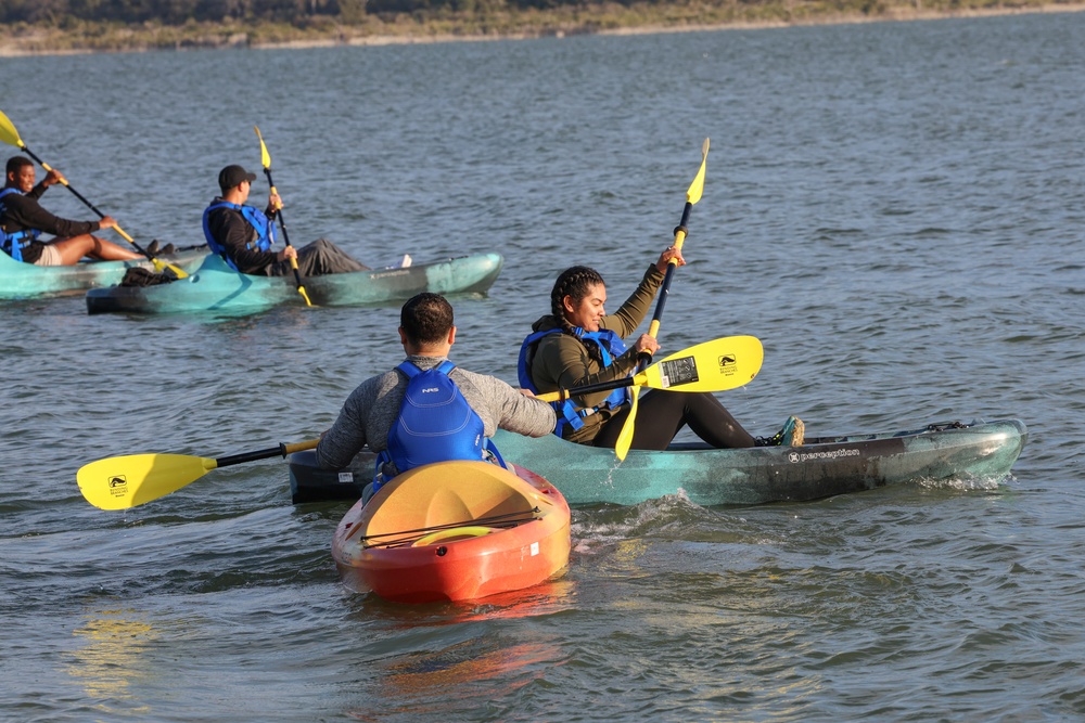 HHC, 89th MP Bde. Spiritual Fitness Kayak Event