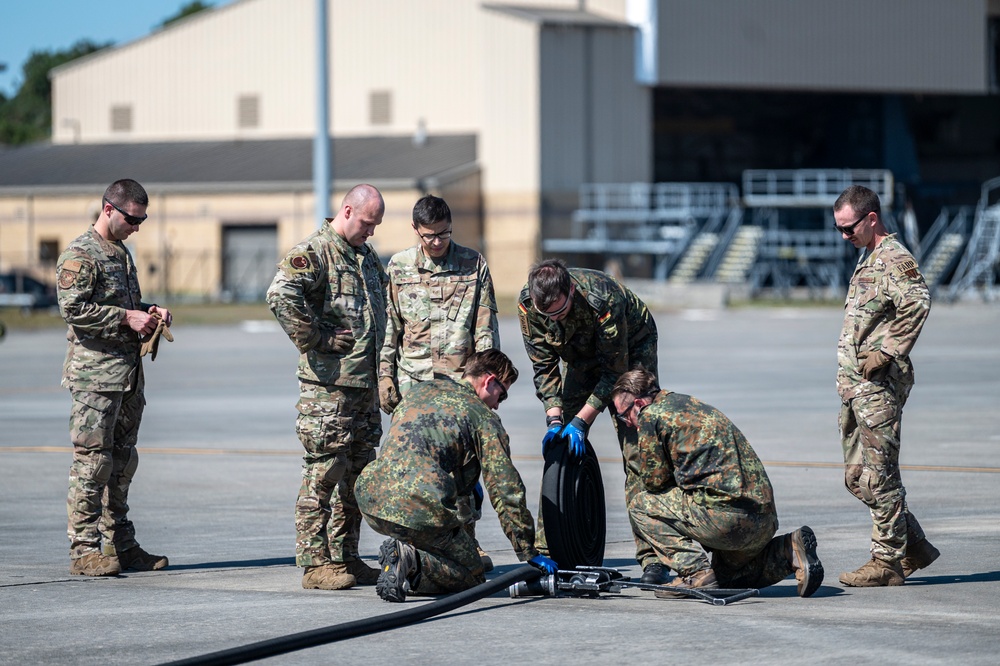 Team Moody hones FARP techniques with German Airmen