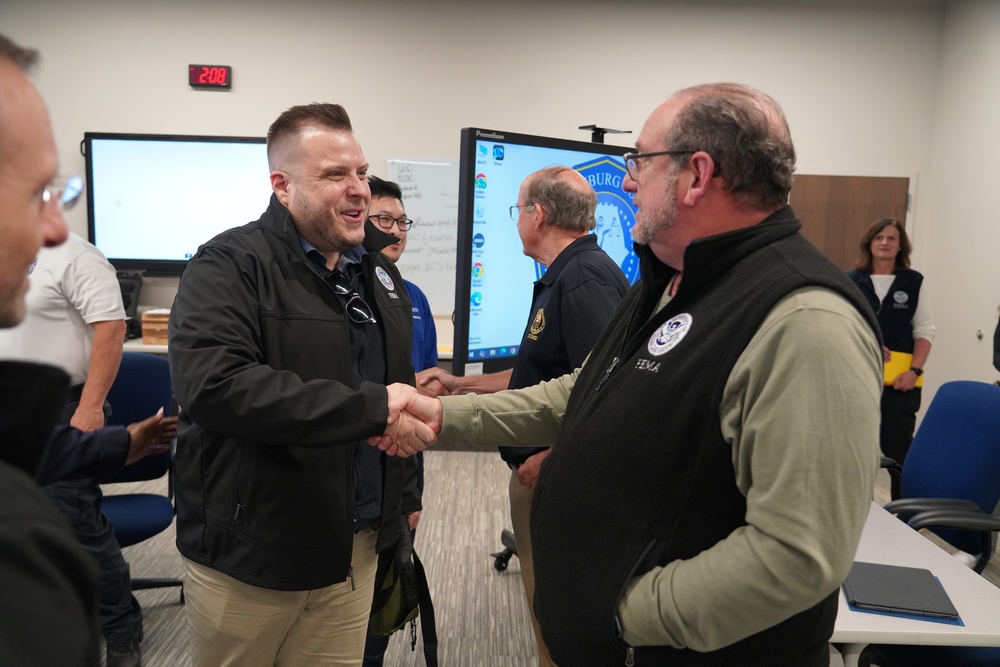 FEMA and SBA's Associate Administrators Visit Spartansburg's Emergency Operation Center in SC.